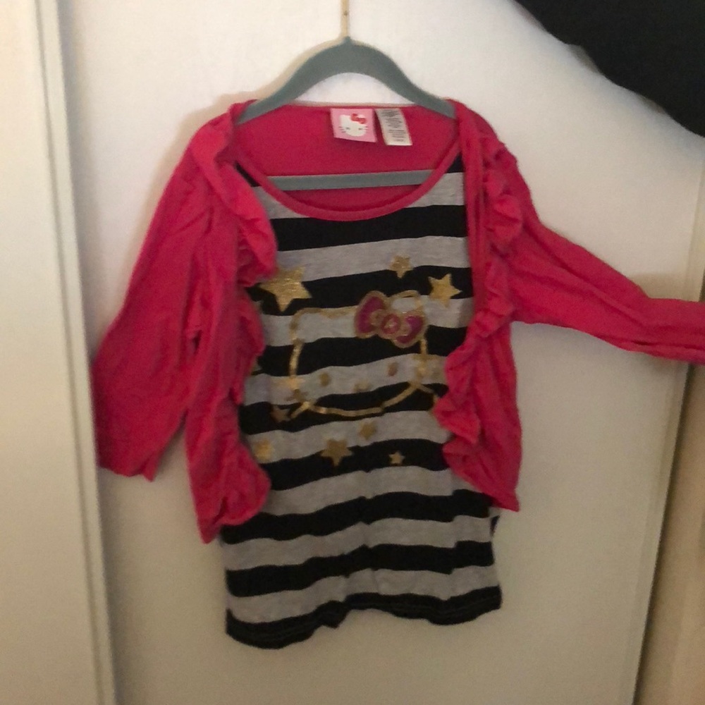 Hello Kitty by Sanrio Girls Shirt Medium